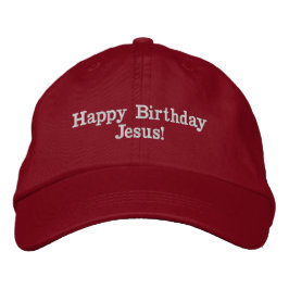 Happy Birthday Jesus! Hat 刺繍入りキャップ