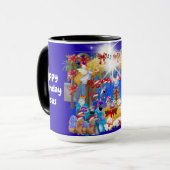Happy Birthday Jesus Nativity Mug マグカップ (正面左)