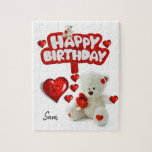 Happy Birthday Jigsaw Puzzle White Teddy Bear ジグソーパズル<br><div class="desc">Decorative Jigsaw Puzzle Puzzles Something for everyone offers customized personalized tapestries especially for you. While you are here already you may want to view other related bathroom items such as, t-shirts, shower curtain liners, soap dispensers, bath mats, bath sets, colorful children’s shower curtains, bath scales, man cave shower curtains, bathroom...</div>