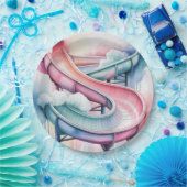 Happy Birthday Kids’ Birthday Waterslide Party ペーパープレート (パーティー)