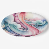 Happy Birthday Kids’ Birthday Waterslide Party ペーパープレート (アングル)