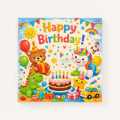 Happy Birthday Kids Party Notebook ノートブック (正面)