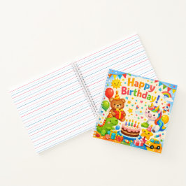 Happy Birthday Kids Party Notebook ノートブック