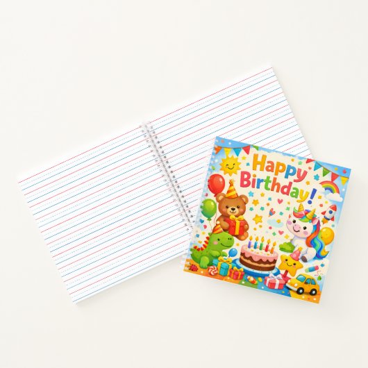 Happy Birthday Kids Party Notebook ノートブック (内部)
