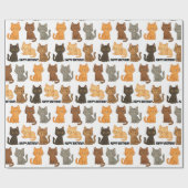 Happy Birthday Kitten Collection ラッピングペーパー (フラット)