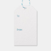 Happy Birthday Labrador Retriever Rain Puddle ギフトタグ (裏面)