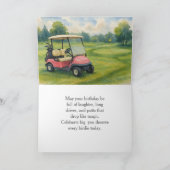 Happy Birthday Lady Golfer  カード (内部)