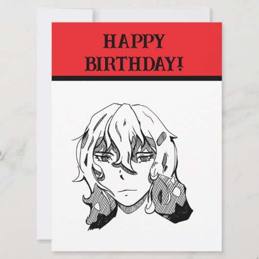 Happy Birthday, Lineart シーズンカード (正面)