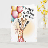 happy birthday little one カード (黄色い花)