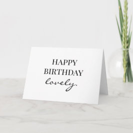 Happy Birthday Lovely Birthday Card ノートカード