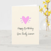 Happy Birthday Lovely Human カード (黄色い花)