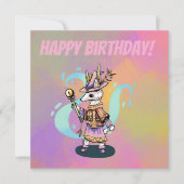 Happy Birthday Magical wolf カード (正面)
