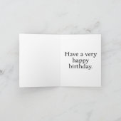 Happy Birthday Majestic Kitty Cat Design カード (内部)