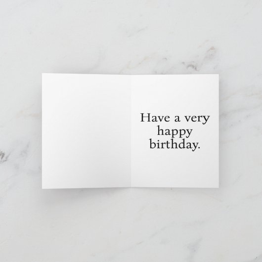 Happy Birthday Majestic Kitty Cat Design カード (内部)