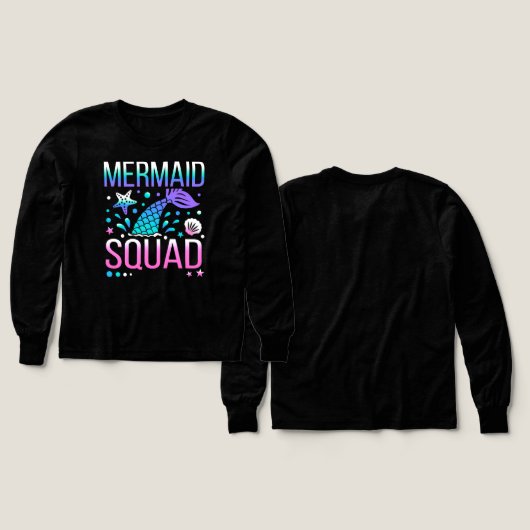 Happy Birthday Mermaid Squad-68296 (デザイン 正面＆背面)