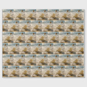 Happy Birthday Message in a Bottle ラッピングペーパー (フラット)