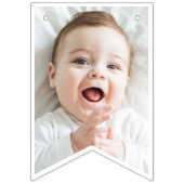 Happy Birthday Modern Simple Cool Photos バンティングフラッグ (第1の旗)