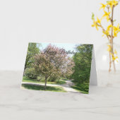 Happy Birthday Mom Apple Blossom Tree カード (黄色い花)