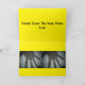 Happy Birthday Mom Black Eyed Susan  カード (内部)