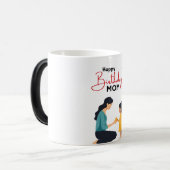 Happy Birthday Mom – Cute Mother an   Mug モーフィングマグカップ (正面左)