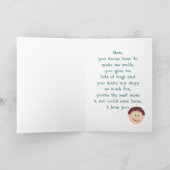 Happy Birthday Mom (Son) カード (内部)