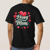 Happy birthday Mom Tシャツ (裏面)