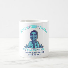 HAPPY BIRTHDAY MR SURGEON コーヒーマグカップ