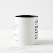 Happy Birthday Mug Custom Name Gift for Mom or Dad ツートーンマグカップ (中央)