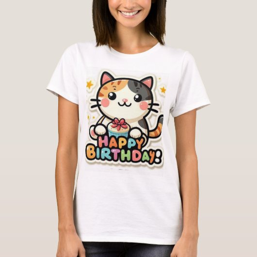Happy Birthday New Collection Design T-Shirt Tシャツ (正面)