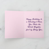 Happy Birthday Niece Cute Boxer Dog Birthday Card シーズンカード (内部)