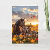 Happy Birthday Niece | Horse Themed カード (正面)