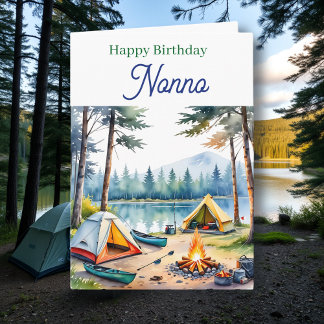 Happy Birthday Nonno | Campsite Poem カード