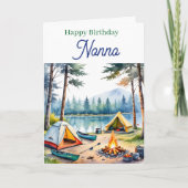 Happy Birthday Nonno | Campsite Poem カード (正面)