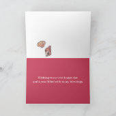 Happy Birthday Ocean Triton Trumpet Snail Shell  カード (内部)