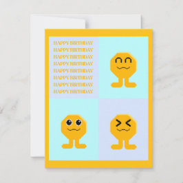 Happy Birthday Octagon Popkin 招待状