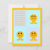 Happy Birthday Octagon Popkin 招待状 (裏面)