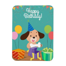 Happy birthday of the dog マグネット
