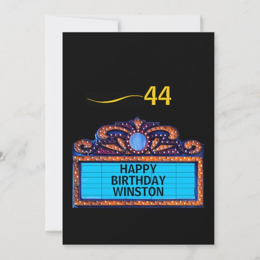 Happy Birthday on a Theater Marquee (正面)