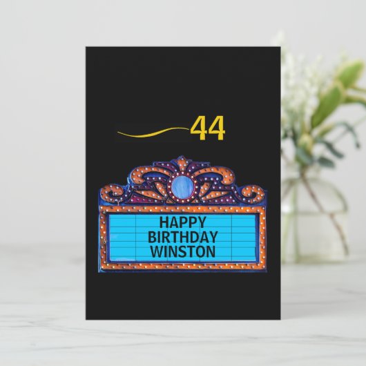 Happy Birthday on a Theater Marquee (スタンド正面)