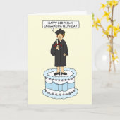Happy Birthday on Graduation Day for Her カード (黄色い花)