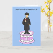 Happy Birthday on Graduation Day for Him カード (黄色い花)