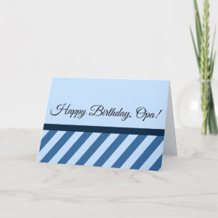 Happy Birthday, Opa! & I Love You (on Back) カード