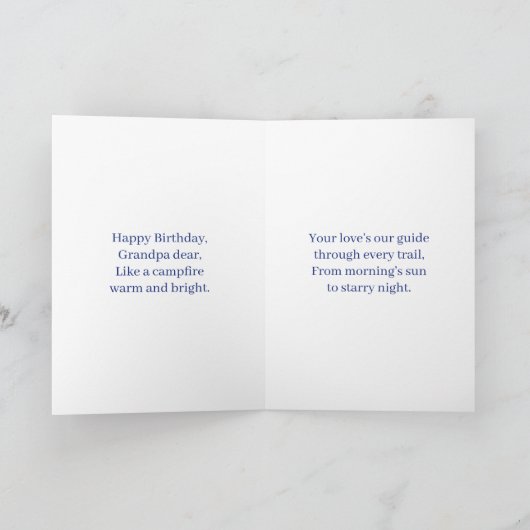 Happy Birthday Papa | Fishing Tackle Box カード (内部)