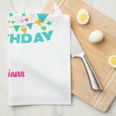 Happy birthday party キッチンタオル (四つ折り)