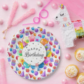 Happy Birthday Party ペーパープレート (パーティー)
