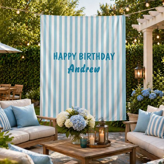 Happy Birthday Personalized Banner Wall Tapestry タペストリー