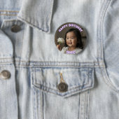 Happy Birthday Personalized Face Pins Birthday 缶バッジ (インサイチュ)