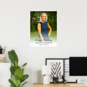 Happy Birthday Photo, Cheers and Welcome to Party  ポスター (ホームオフィス)