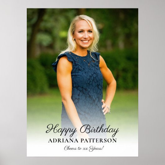Happy Birthday Photo, Cheers and Welcome to Party  ポスター (正面)