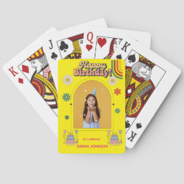 Happy Birthday Photo Pillow | Personalized Gift  トランプ